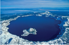 -Result from a volcano that explodes, collapses, or both


-Immense, basin-shaped depression; larger than original crater


-Crater Lake in Oregon is an example