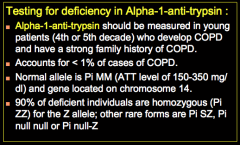 Alpha 1 def = PANACINAR emphysema