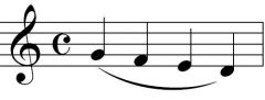 Italian for "tied together." Indicates that notes should be played with smooth, connected articulation.