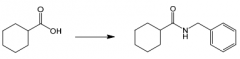 

Which of the reagents are suitable for the following transformations? 


A. (1) SOCl2; (2) benzylamine (PhCH2NH2) 
B. Benzylamine, DCC (N,N′-dicyclohexylcarbodiimide) 
C. (1) Benzylamine; (2) heat to more than 100 °C 
D. All above  