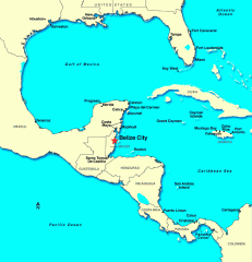 Belize is a nation on the eastern coast of Central America, with Caribbean Sea shorelines to the east and dense jungle to the west