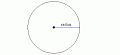 A line segment from the center of the circle to any point of the circle