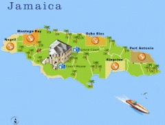 Jamaica, a Caribbean island nation, has a lush topography of mountains, rainforests and reef-lined beaches.