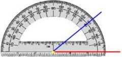 What is the measurement of the angle shown?