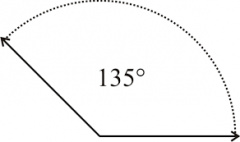 How many more degrees would need to be added to this angle to make it a straight angle?