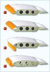 Which of the following illustrations is a leading edge flap?
a. 1
b. 2
c. 3