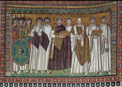 8-8 EMPEROR JUSTINIAN AND HIS ATTENDANTS