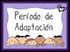 Periodo de adaptación. 
En general todo niño o niña pasará por un período de adaptación, en este y todos los casos hay que prestarle mucho apoyo, afecto, transmitirle la seguridad necesaria.
