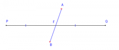 A line which cuts 
another line segment into two equal parts.