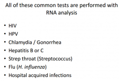 RNA analysis is performed with which technique?