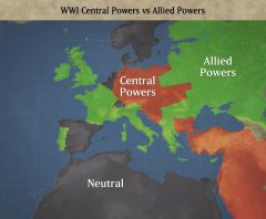 The coalition of nations in World War One that included the German, Austria, and ottoman empires