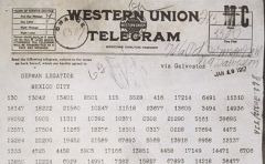 A telegram from Germany to Mexico offering Mexico a return of territory in exchange for declaring war on America