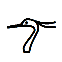 H2

 Head of crested bird (var. H3).