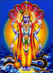 Vishnu (Viṣṇu) 

God of Protection and Sustenance
The Sustainer Who ‘Descends’ into the World