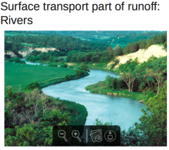 Surface runoff is water, from rain, snowmelt, or other sources, that flows over the land surface, and is a major component of the water cycle. Runoff that occurs on surfaces before reaching a channel is also called overland flow. A land area which...