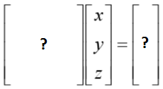 Complete this matrix calculation to show E.