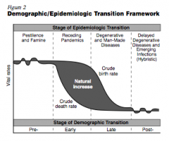 Distinctive causes of death in each stage of the demographic transition.