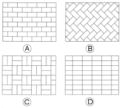 which pattern is a stack bond"


a. pattern A
b. pattern B
c. pattern C
d. pattern D