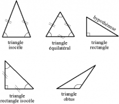 a polygon with three angles and three sides