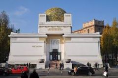 What quotation was engraved on the Secession Exhibition building?