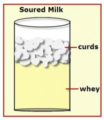 curds and whey
and alkaline pH
