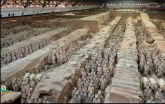 Terracotta- type of clay
Underground burial chamber
8,000 life size salaries
All were painted