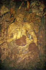 Fresco painting
Bodhisattva
Holding lotus flower