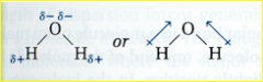 ______ __ of water molecule