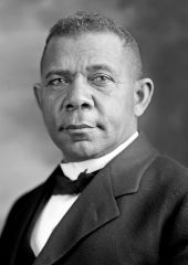 African American educator and civil rights leader; born into slavery and later became head of the Tuskegee Institute for career training for African Americans. He was an advocate for conservative social change.