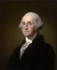 First president of the US; he served as a representative to the Continental Congresses and commanded the Continental Army during the Revolutionary War.