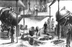 The first inexpensive industrial process for the mass-production of steel from molten pig iron prior to the open hearth furnace.