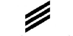 Three diagonal stripes