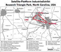 The high-tech region: Research Triangle Park -> Konzentration/Ansiedlung von High-Tech-Unternehmen
