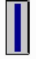 Silver bar with one 1/8th horizontal blue line