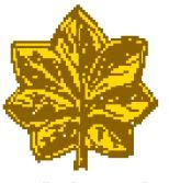 Gold oak leaf