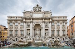 Trevi fountain---one of the fountains ordered by Pope Pius V