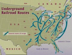 A system of secret routes used by slaves to escape and reach freedom in the North or in Canada