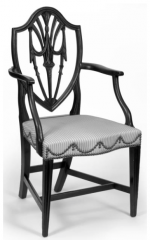 Name the designers of each of the middle- to late-Georgian period chairs illustrated below. For each chair, describe three (3) general characteristics and/or specific details unique to the designer’s style.
