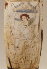 Painter from Ephesus-relied exclusively on line to convey volume (a technique familiar to us from the white-ground lekythos)