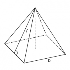 Surface Area of Square Based Pyrimid