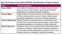 B if any symptoms at all, then can't be class 1

Canadian heart failure network (NYHA 3A/B):
3A: LImitation of physical activity. Comfortable at rest, but ordinary activity causes fatigue, palpitations or SOB.
3B: Significant limitation of phy...