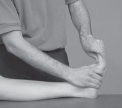 Extension of the metatarsophalangeal joint of the large toe.