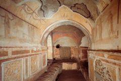 #48


Catacombs of Priscilla


Rome, Italy


Late Antique Europe


_____________________


Content: These catacombs are carved, underground tunnels beneath an estate in Rome that are very complex and house (or used to house) the bodies of dead Chr...