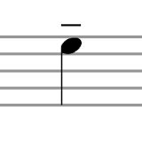 What is this symbol above a note and what does it do to the note?