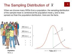 A probability distribution of many samples.