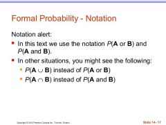 The notation in which probability is written.