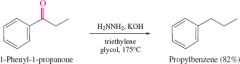 -Acylation produces ketone/aldehyde


-Wolff Kischner reduction produces hydrocarbon


-REAGENT H2NNH2, KOH in Triethylene glycol heated