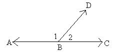 *adjacent angles
*form opposite rays 
*sum=180
