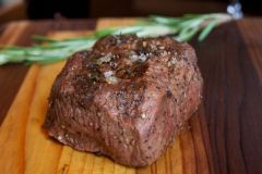 8oz Filet Mignon W/ Picked Thyme Leaves, Maldon & Cracked Pepper. & Red wine jus & Butter.
Allergies: Dairy, Allium & Alcohol