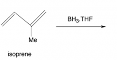 Explain how the hydrobortaion of two molecules of isoprene can result in a main group alkene complex.